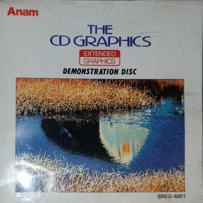 Anam Extended Graphics demo front cover, looks very much like the Victor CD Graphics World fonts